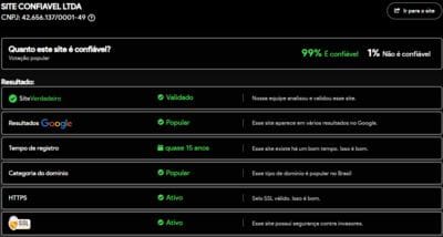 Site verificado e verdadeiro:98brcom